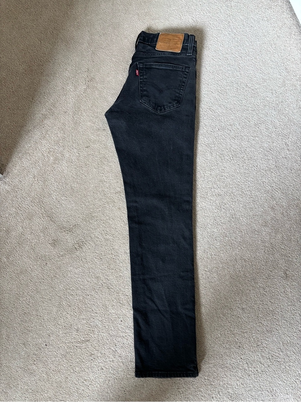 Levi’s Premium 511 Slim Fit Black Jeans Women’s Size 30 Stretch Denim